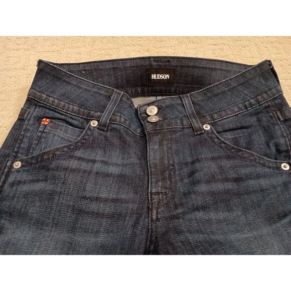 NWT Hudson Jeans Women Size 27 Dark Wash Signature Bootcut 8 3/4inch Front Rise - Picture 2 of 10